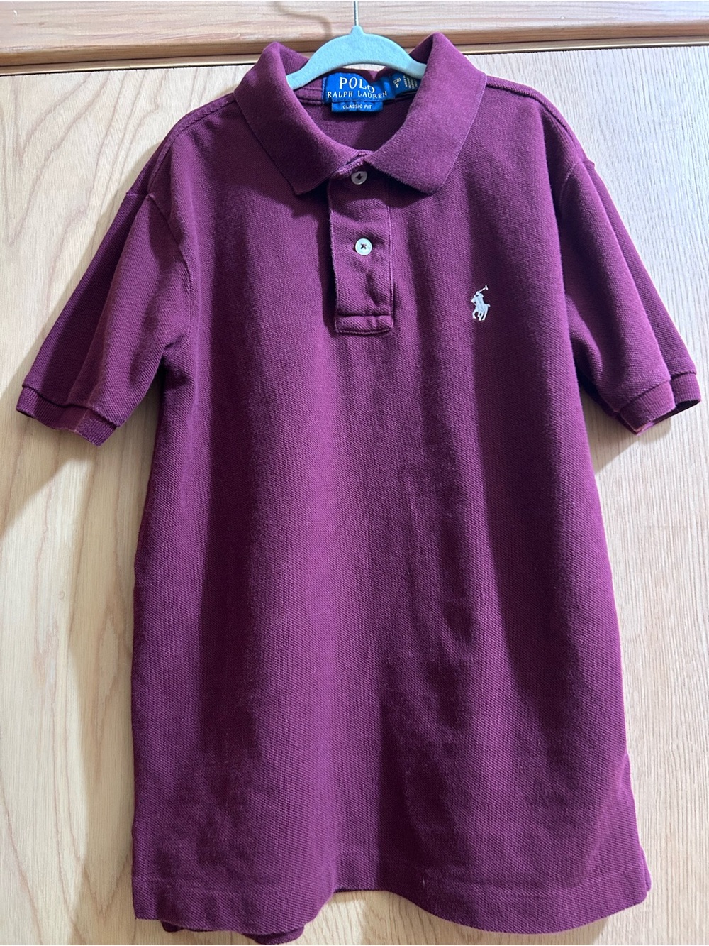 Polo by Ralph Lauren Kids' Burgundy Polo Shirt with White Pony